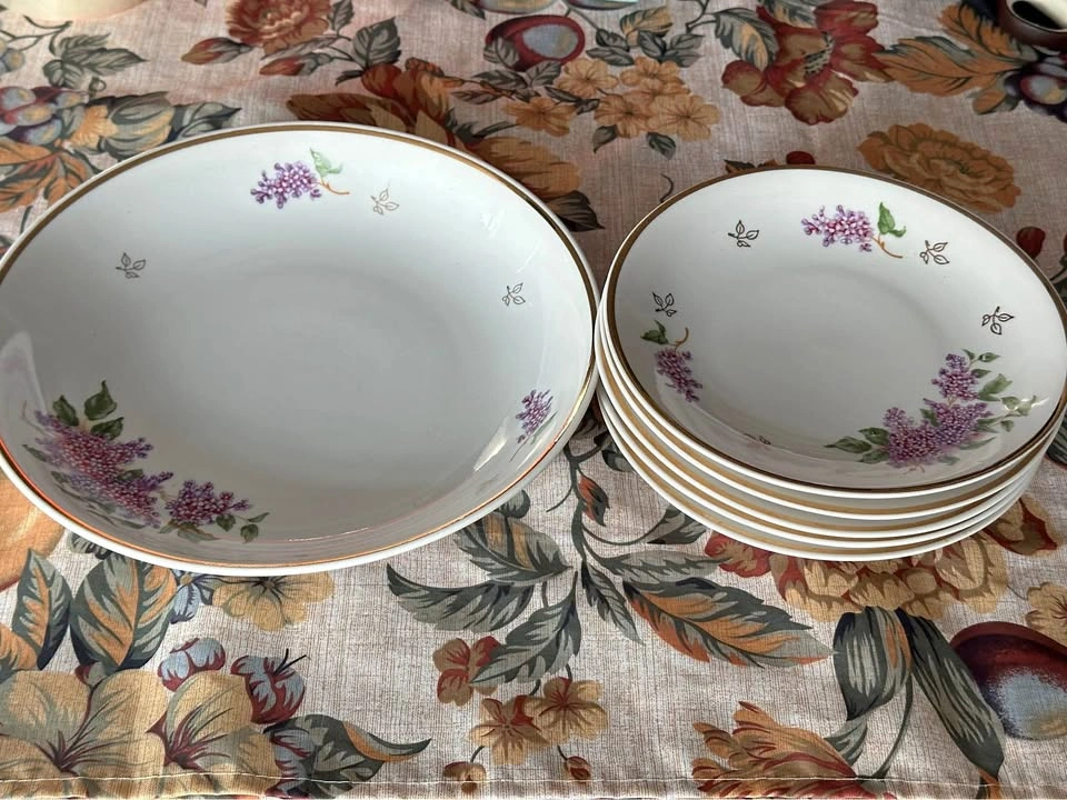 1x Serving Bowl and 5x Small Plates Set