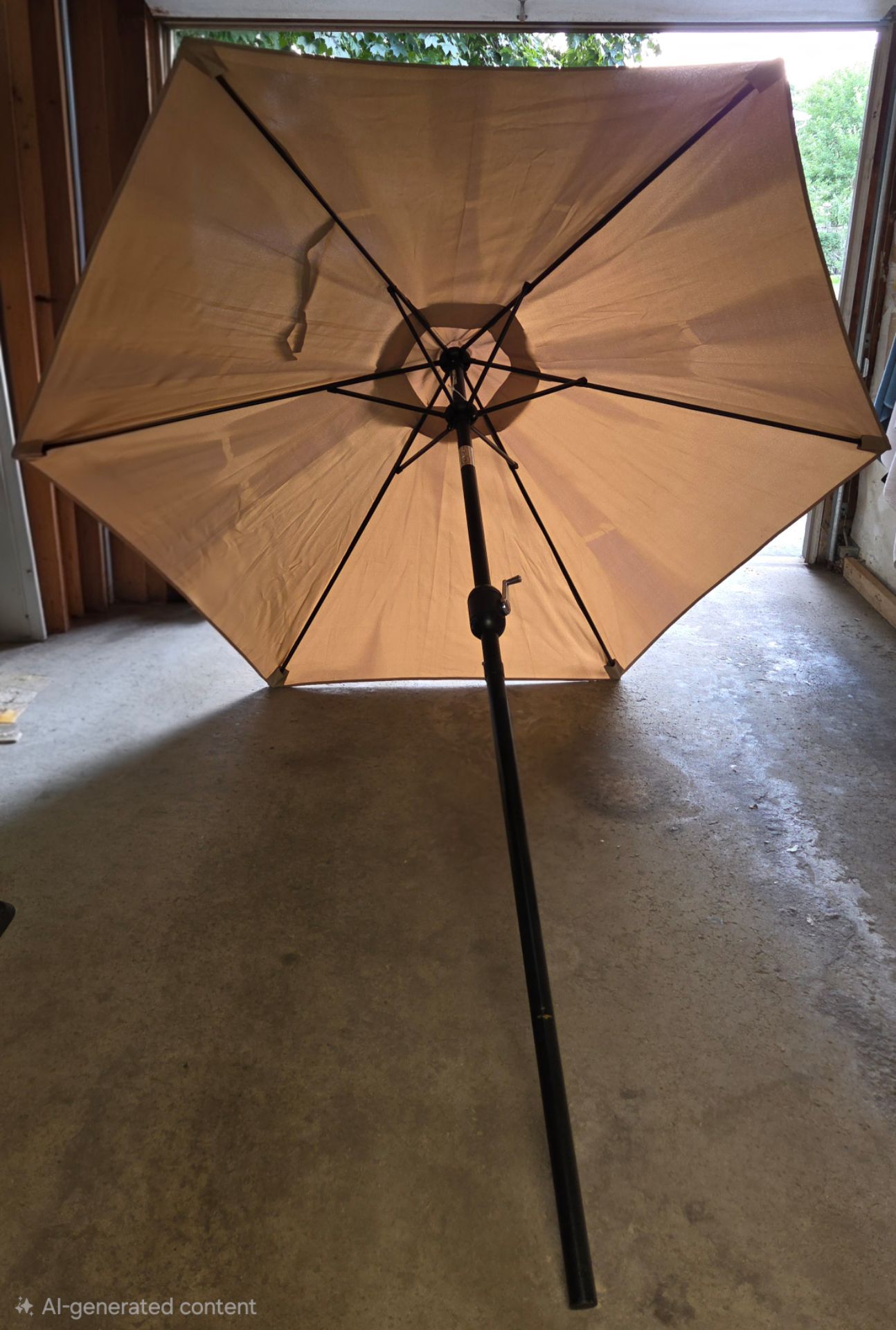 7' Tan Patio Umbrella