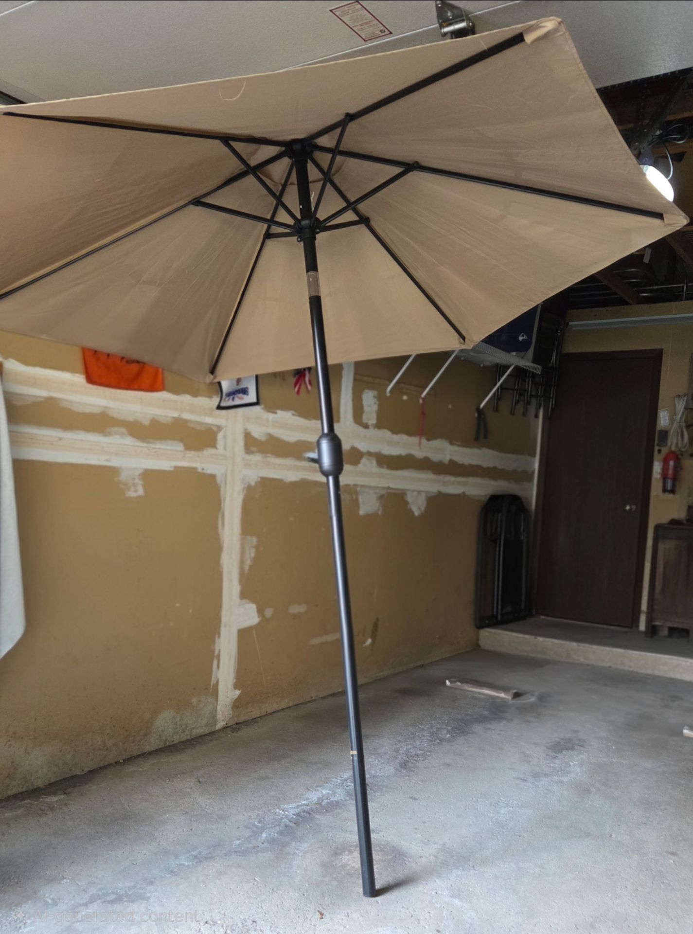 7' Tan Patio Umbrella - photo 4