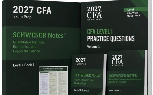 Schweser Kaplan 2027 CFA Level I Exam Prep Set
