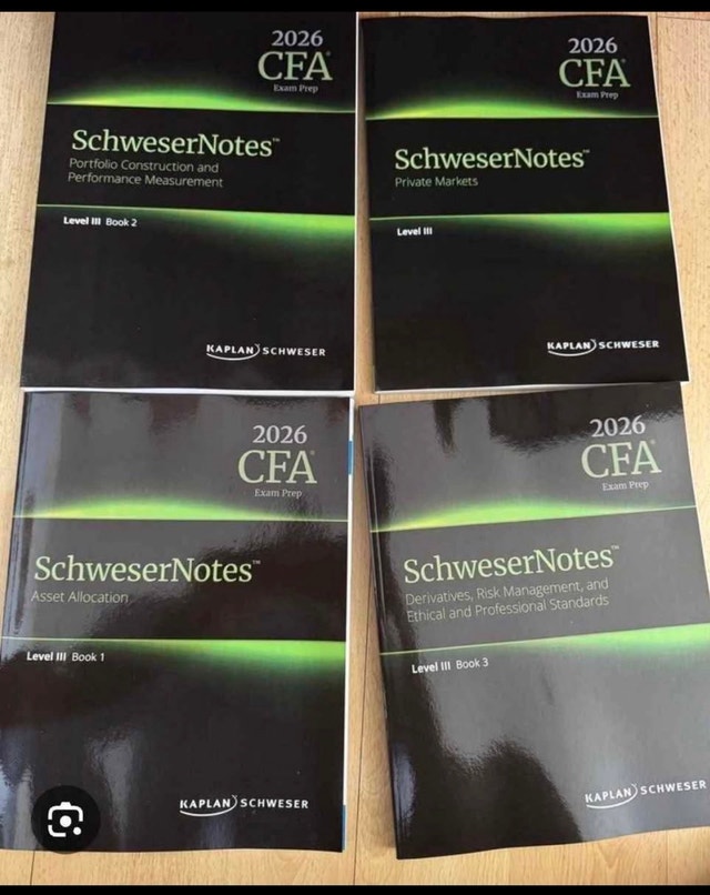 Kaplan Schweser 2026 CFA Level III Exam Prep Books
