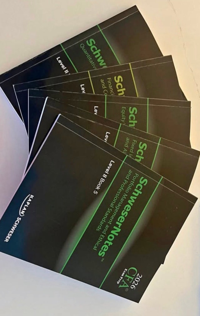 Kaplan Schweser CFA Level II Notes 2026