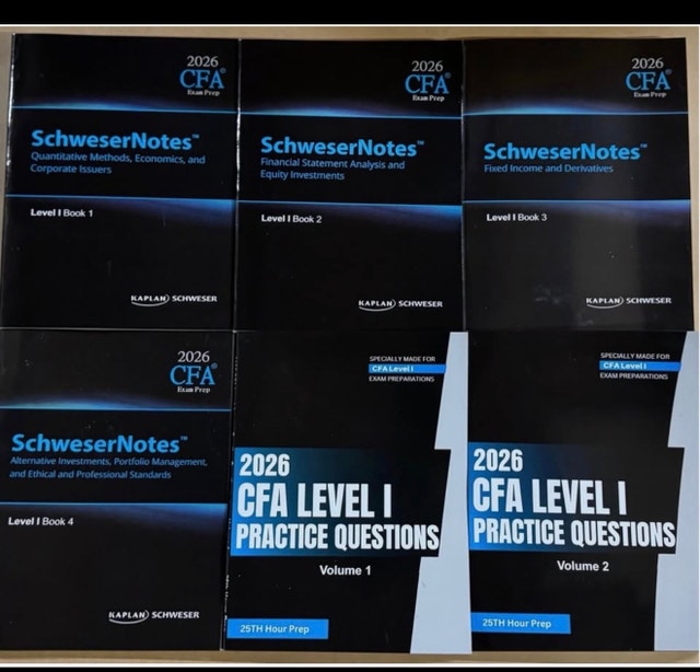 Kaplan Schweser CFA Level 1 2026