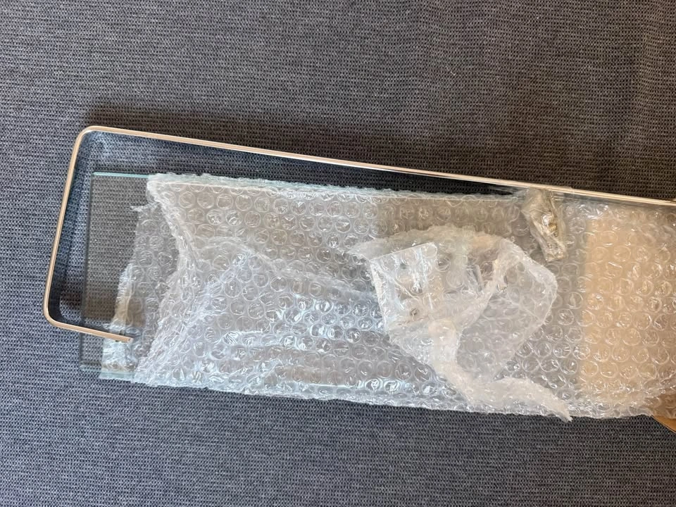 Glass Shelf with Chrome Finish - photo 4