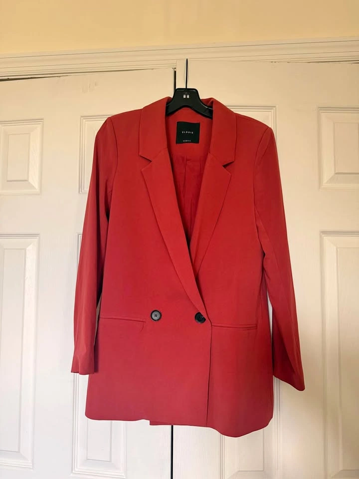 Double-Breasted Boyfriend Blazer - Size XS (oversize fit)
