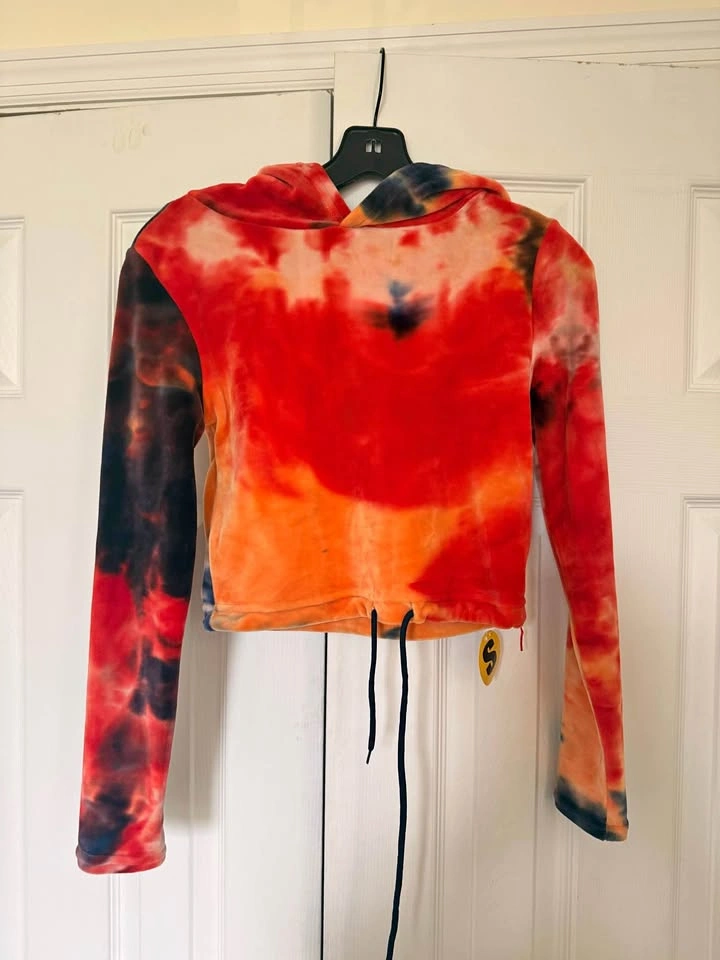 Women's cropped hoodie - Multicolor - Size:S