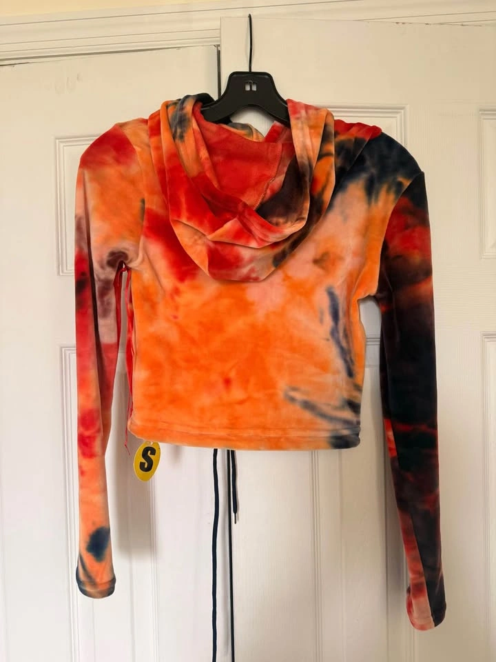 Women's cropped hoodie - Multicolor - Size:S - photo 2