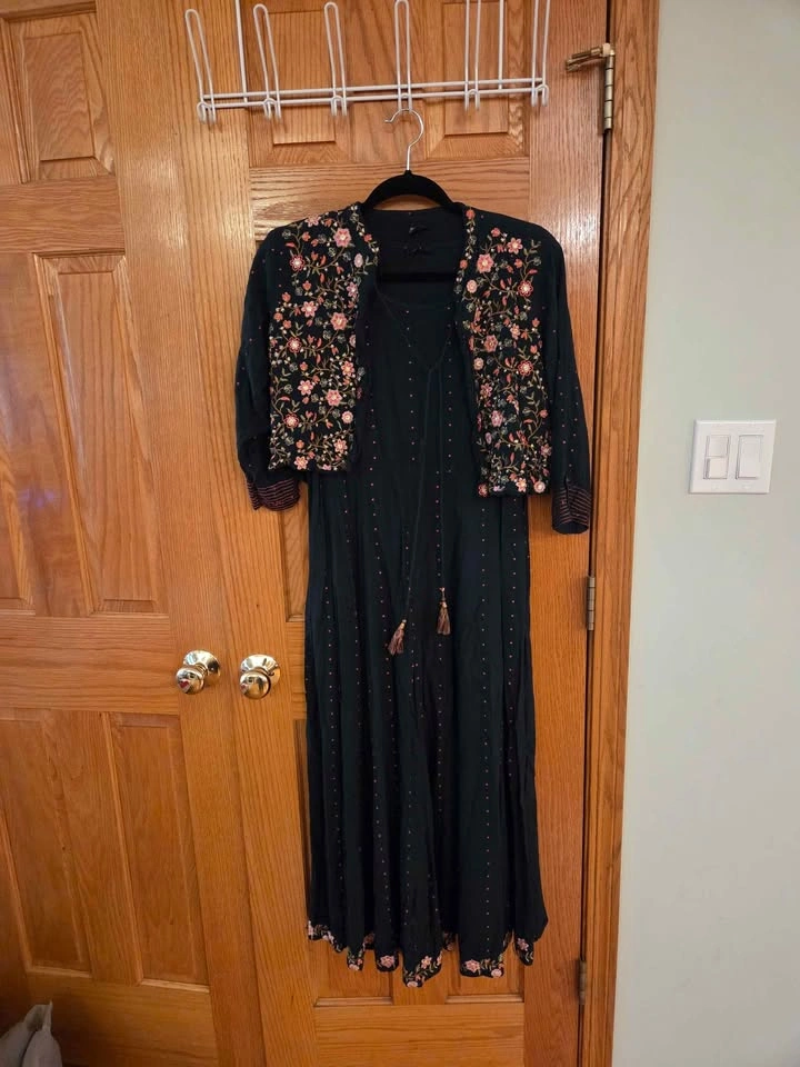 Kurti with Cropped Jacket
