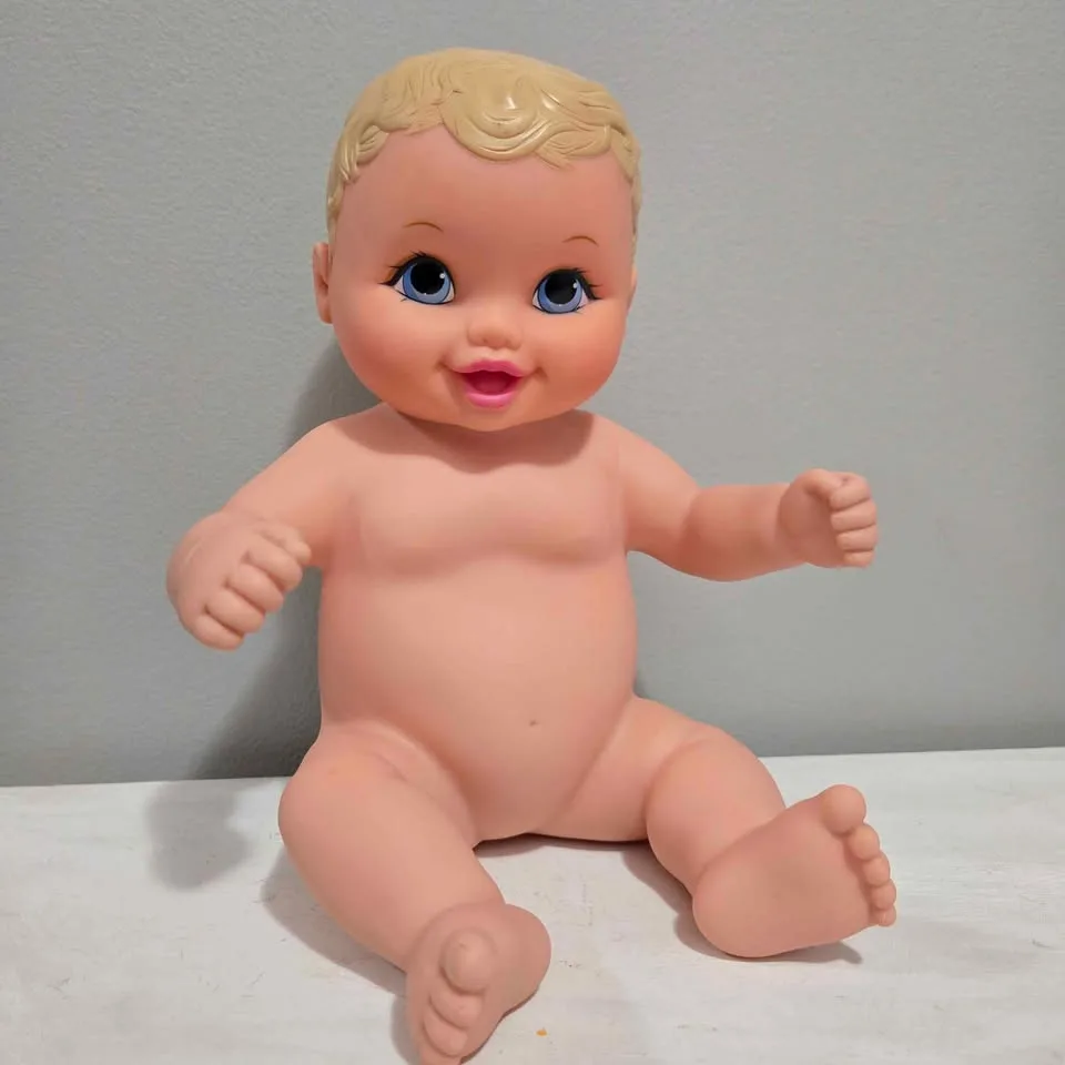 Vintage Lauer Toys Water Baby 10" Rubber Doll image indicator(3)