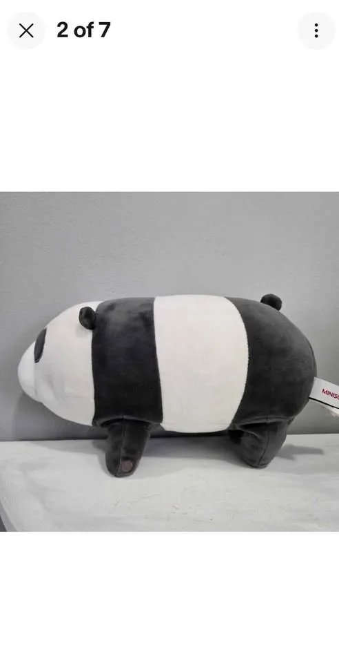 We Bare Bears Panda Plush Toy 25cm Stuffed Animal MINISO image indicator(2)