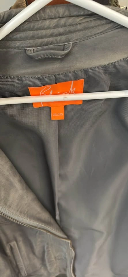 Blink Leather Jacket Size 2XL Gray New Condition - photo 5