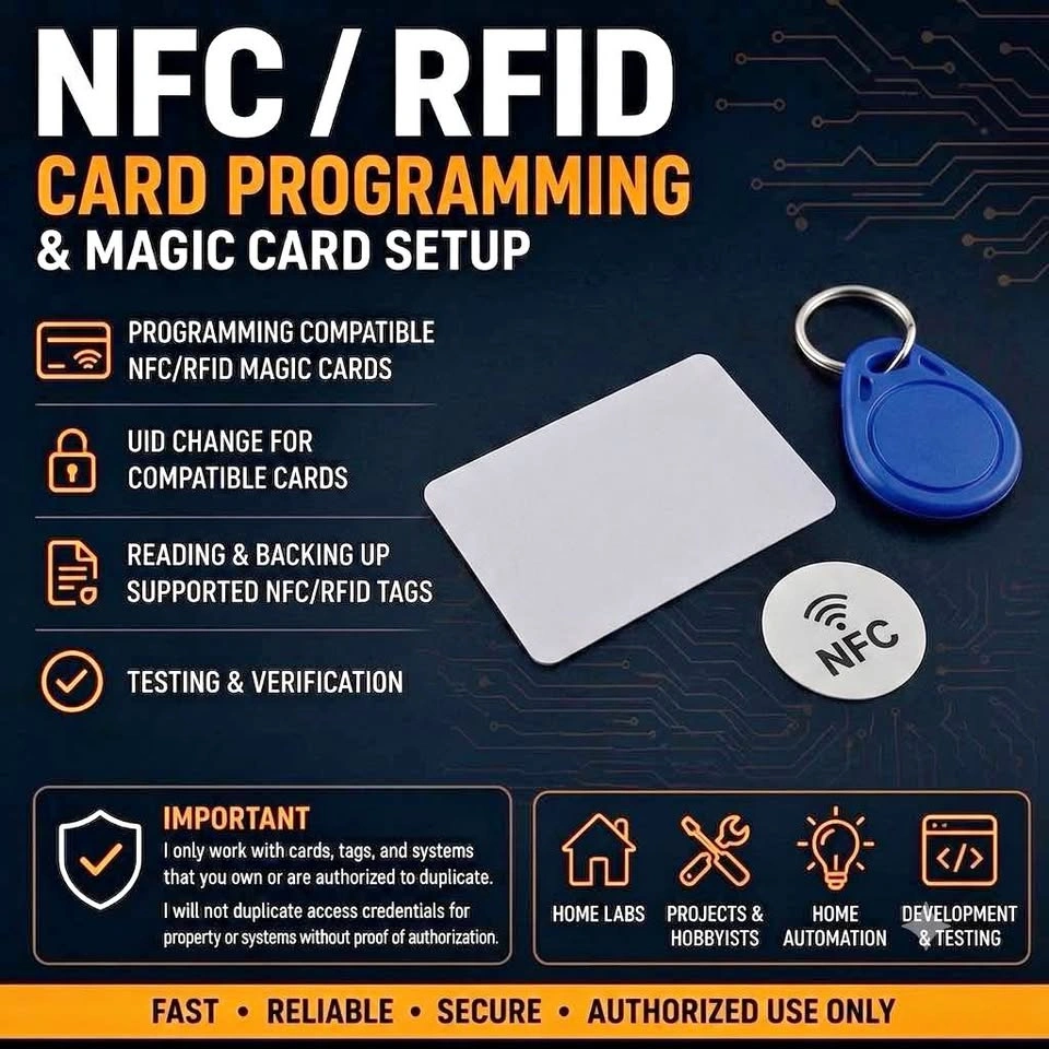 NFC / RFID Card & Tag Programming & Magic Card Setup