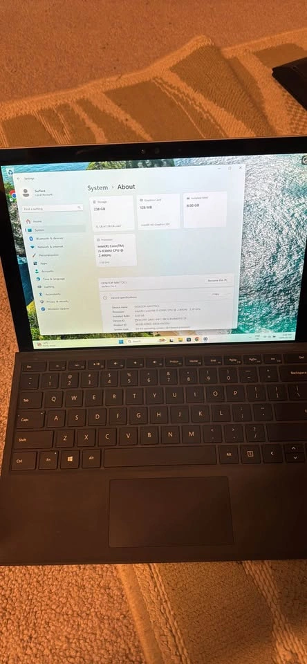 Microsoft Surface Pro 4 i5 8GB RAM 256GB SSD Win 11 Pro - photo 2