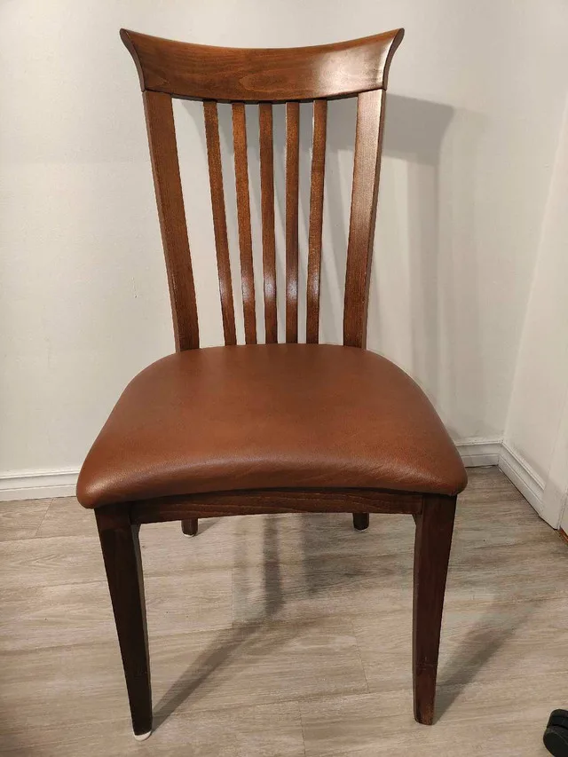 Round Walnut Table with solid cast iron base image indicator(5)