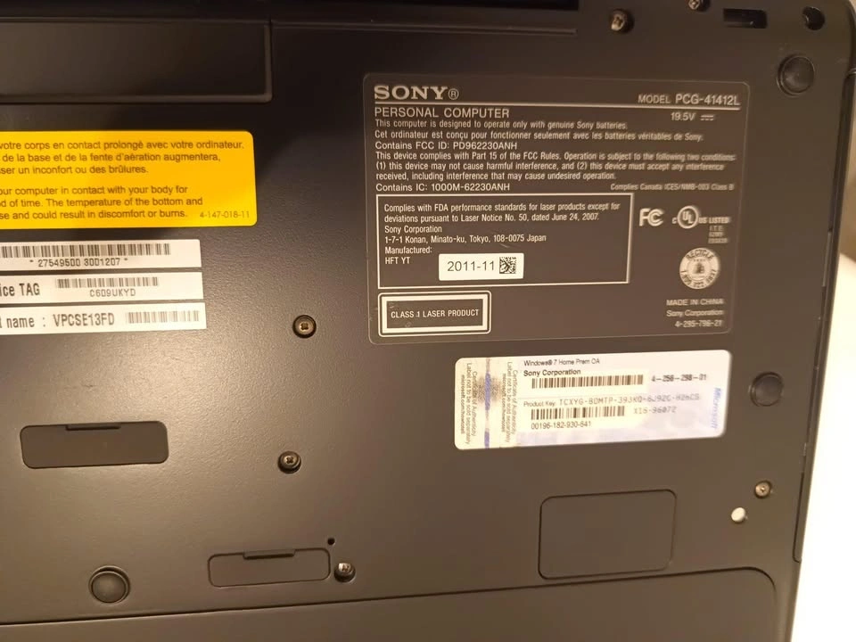 Sony Vaio laptop for Parts or Repairs Bad Battery No Charger - photo 4