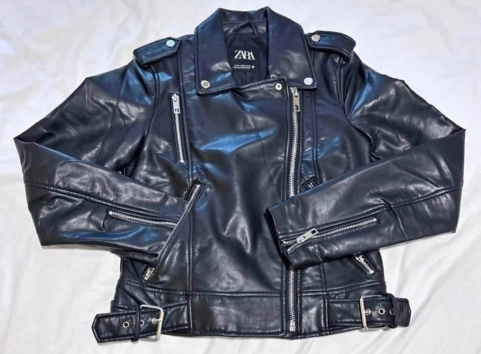 ZARA Faux Leather Biker Jacket