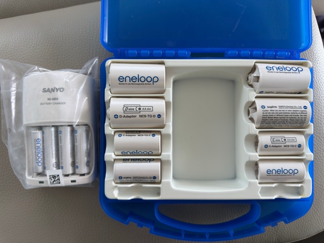 Eneloop Rechargeable Batteries and Adapters