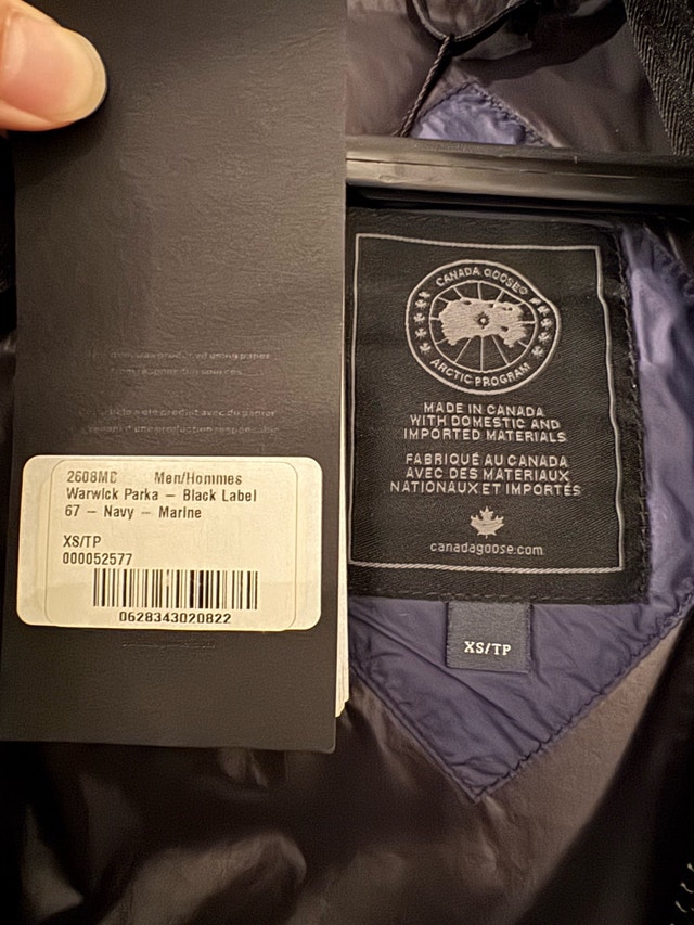 Brand New with Tag XS Canada Goose Warwick Parka 2608MB - photo 3