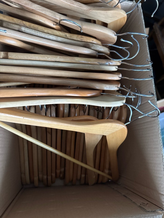 wood clothes hangers