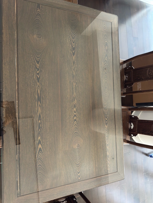 Wenge solid wood dining set - photo 2