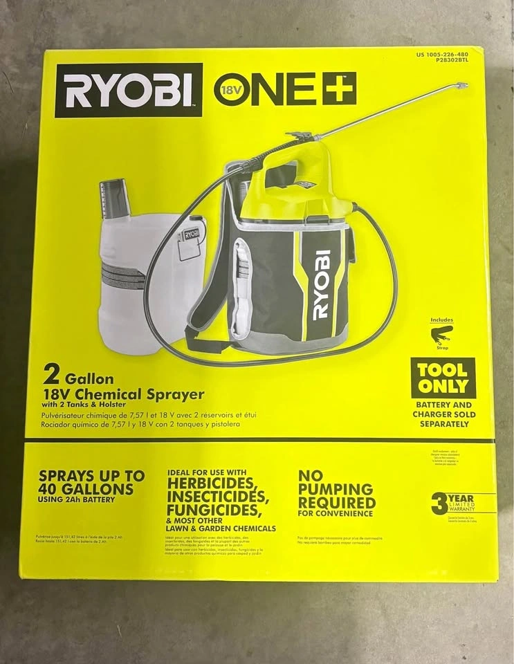 Ryobi ONE+ 18V Cordless 2-Gallon Chemical Sprayer