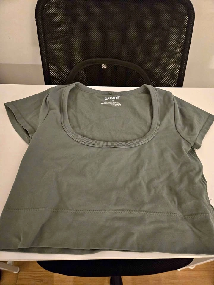 Garage Green Crop Top