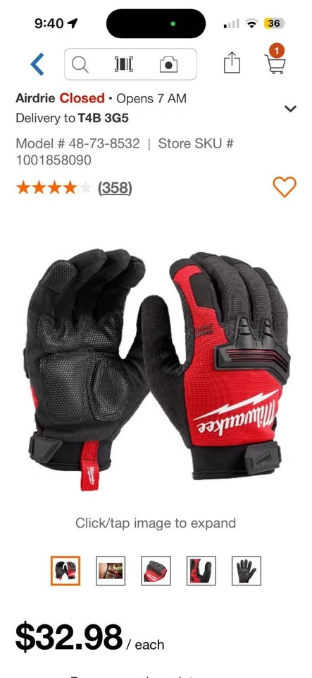 Milwaukee Wrecking Gloves Size Large - photo 2