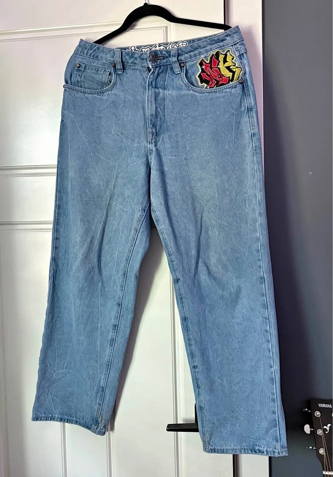 Ambush Embroidered Jeans - Blue/Black
