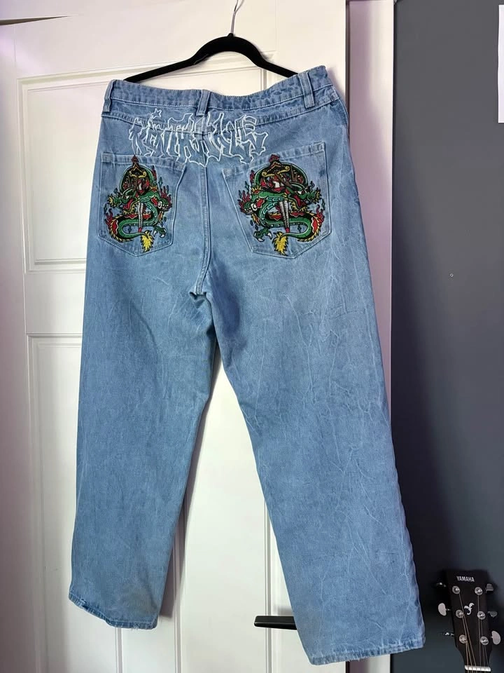 Ambush Embroidered Jeans - Blue/Black - photo 2