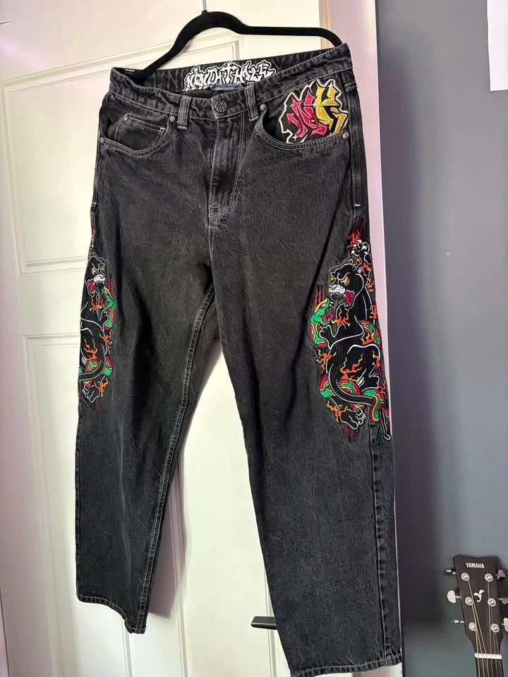 Ambush Embroidered Jeans - Blue/Black - photo 4