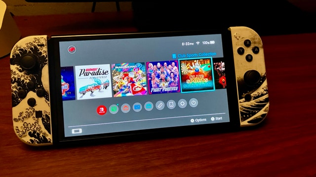 Pristine Nintendo Switch OLED w/Custom Skin