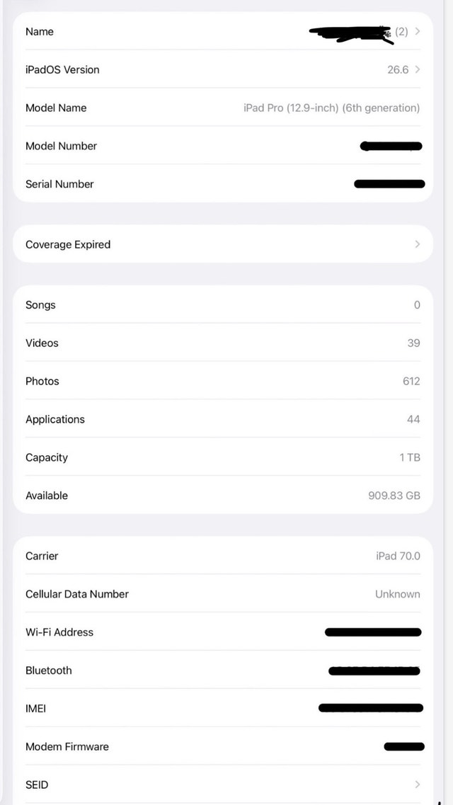 Ipad pro 12.9 1tb wifi+ cellular - photo 4