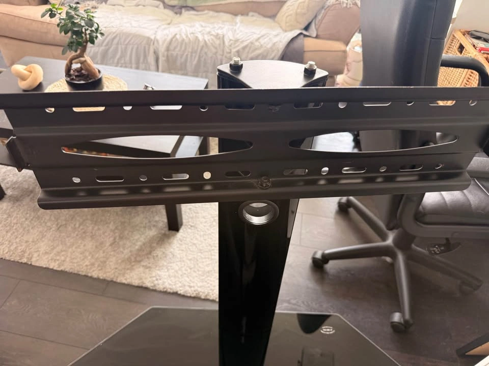 TV Stand with Mount & Glass Shelves - photo 3