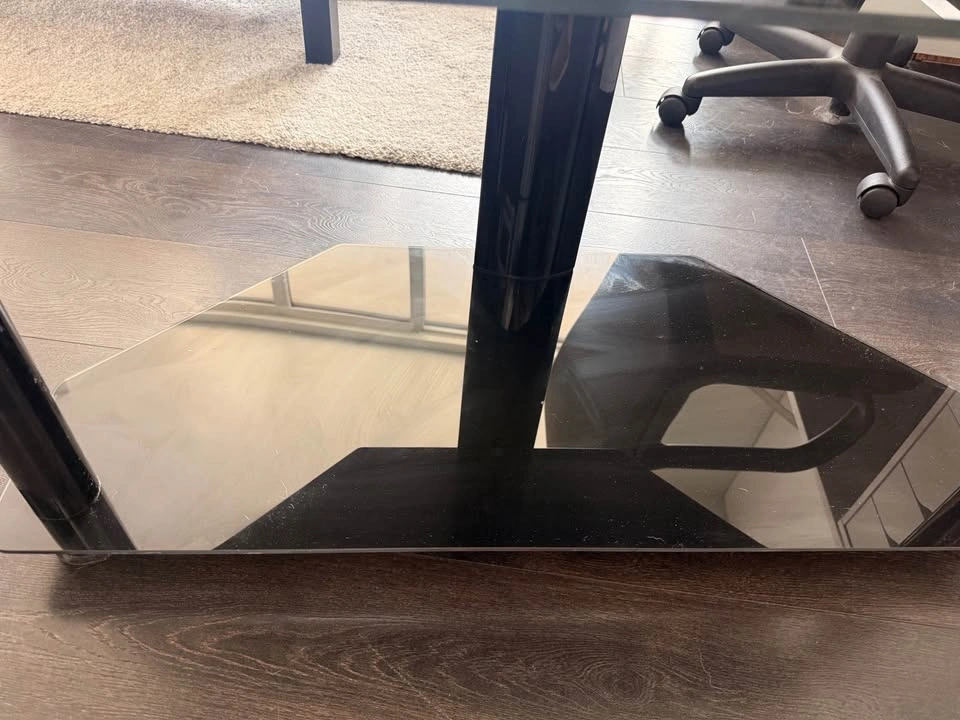 TV Stand with Mount & Glass Shelves - photo 4