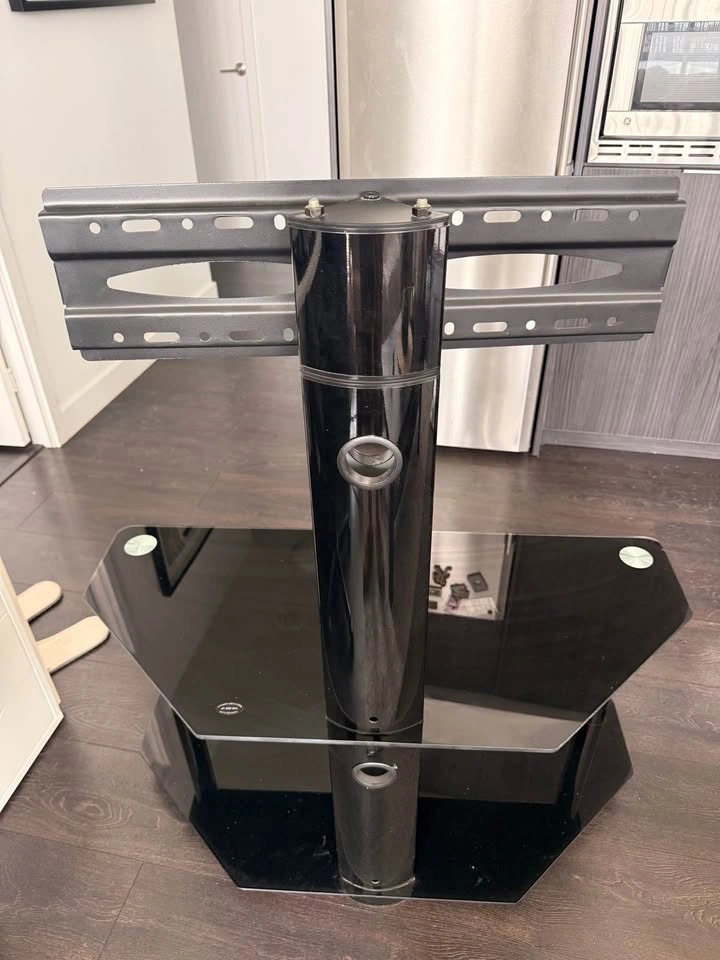 TV Stand with Mount & Glass Shelves - photo 5