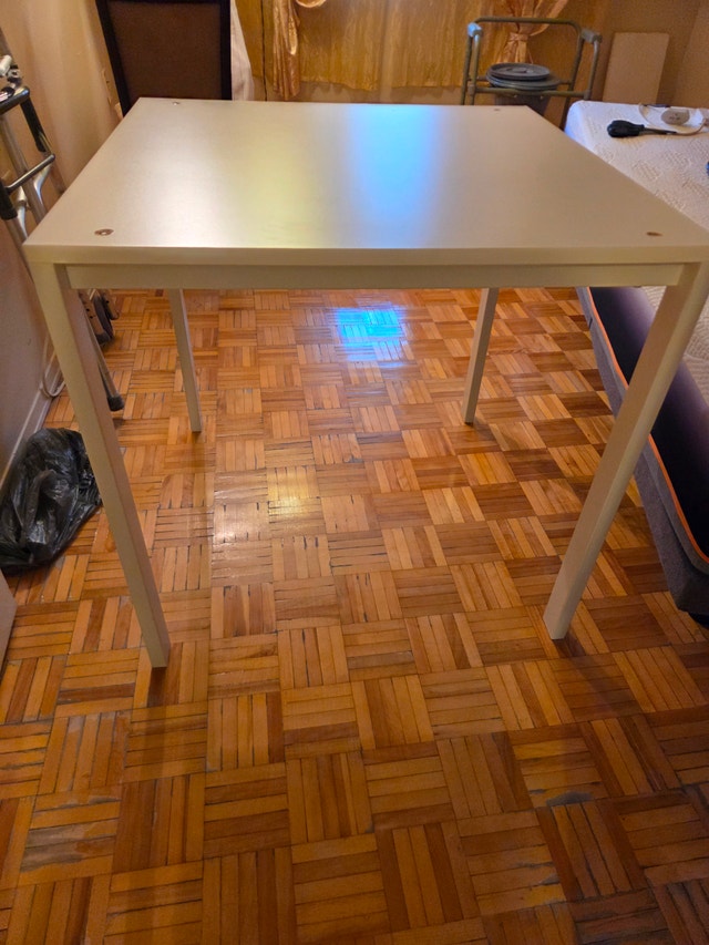 White Square Dining Table – 29.5in – IKEA Melltorp Style - photo 2