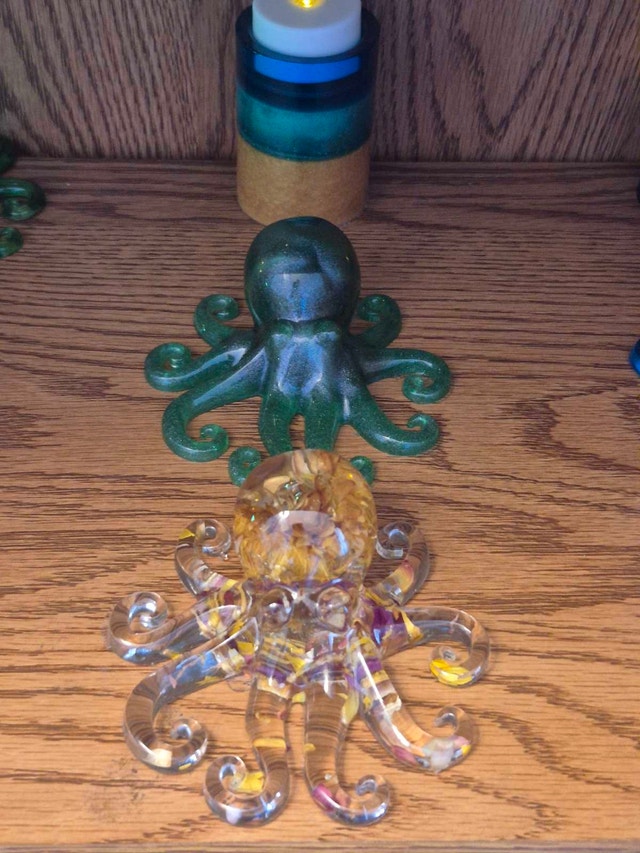 Resin Gecko and Octopus Figurines - photo 4
