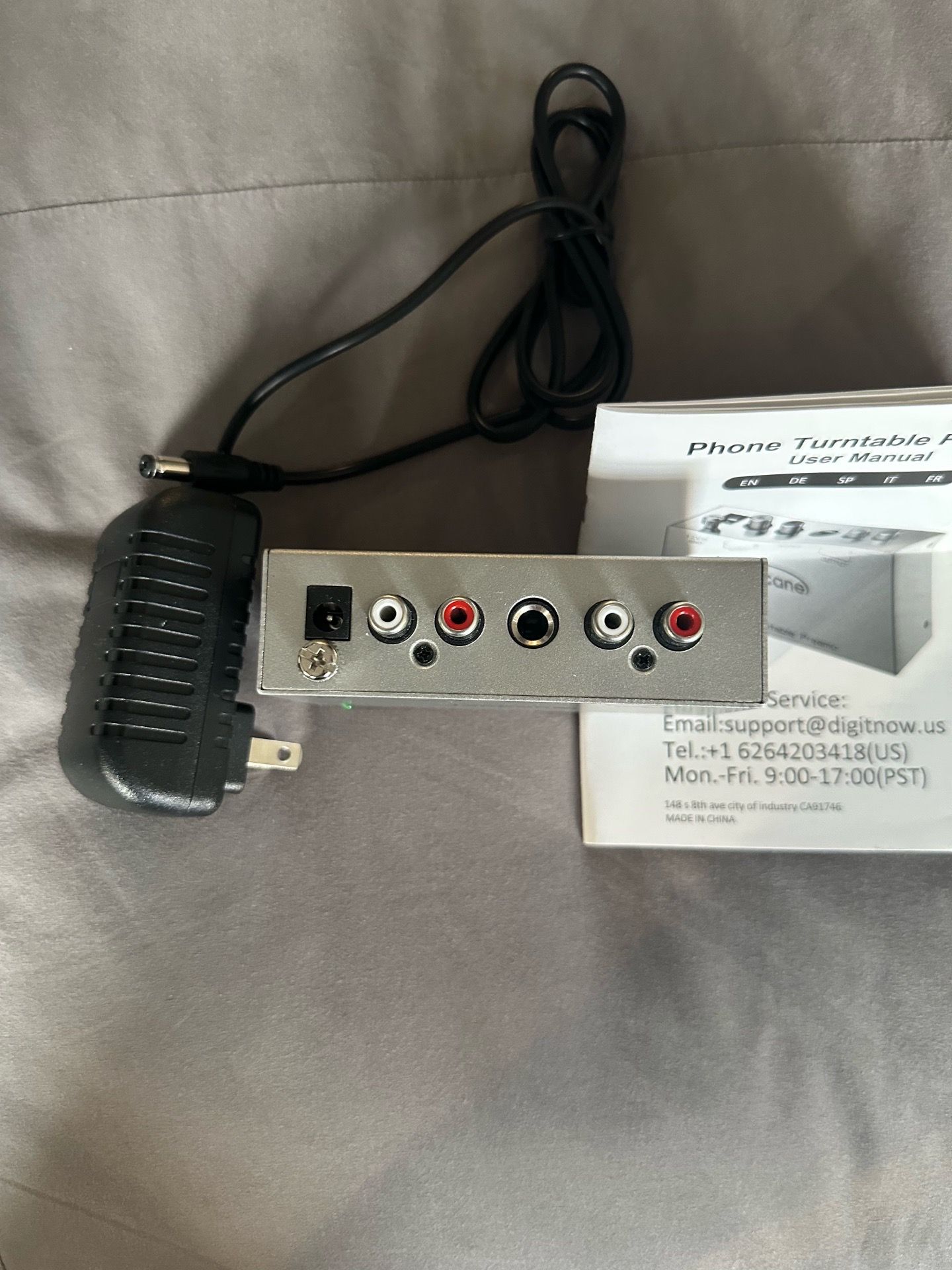 Turntable phono amplifier