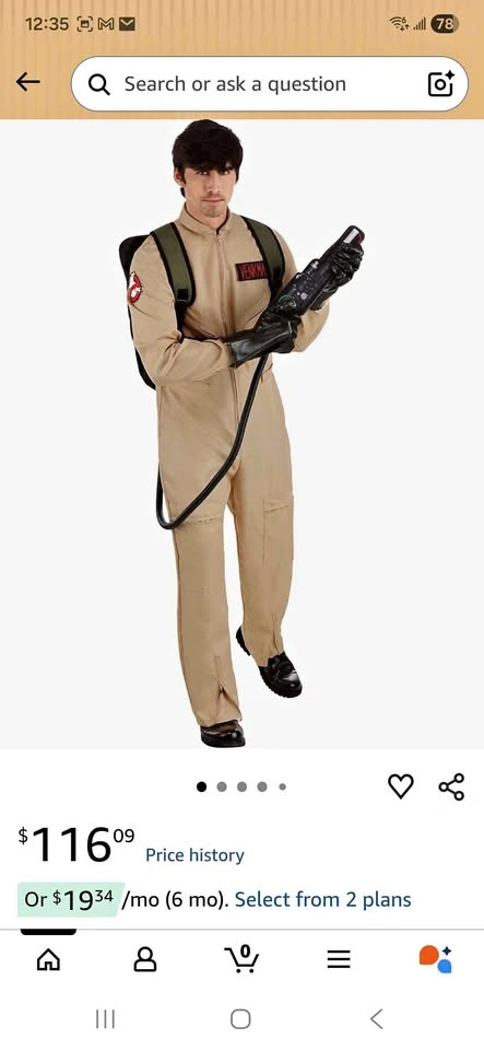 Adult Plus Ghostbusters Costume