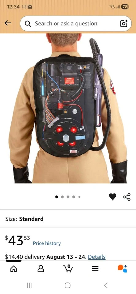 Adult Plus Ghostbusters Costume - photo 2