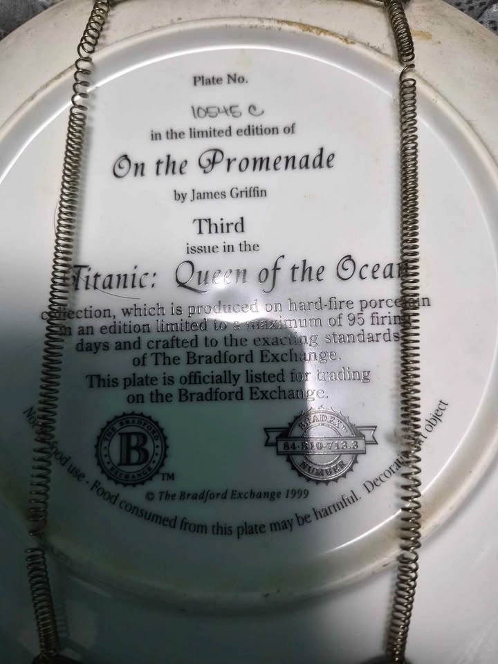 Titanic Collectible Plate - photo 2