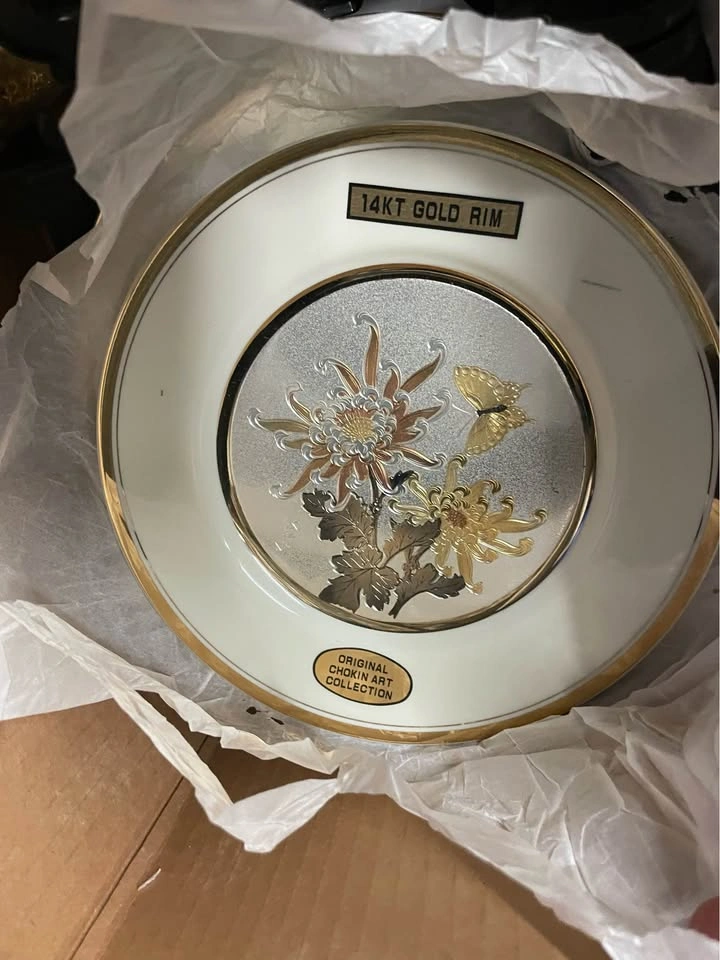 Original Chokin Art Collection Plates and Bells - photo 2