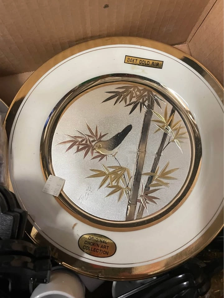 Original Chokin Art Collection Plates and Bells - photo 3