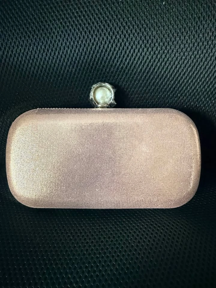 Pink Faux Pearl Evening Clutch Bag - photo 2