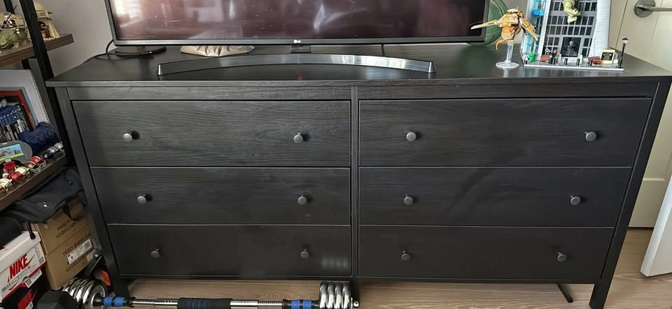 Retired IKEA Black 6 Drawer Dresser