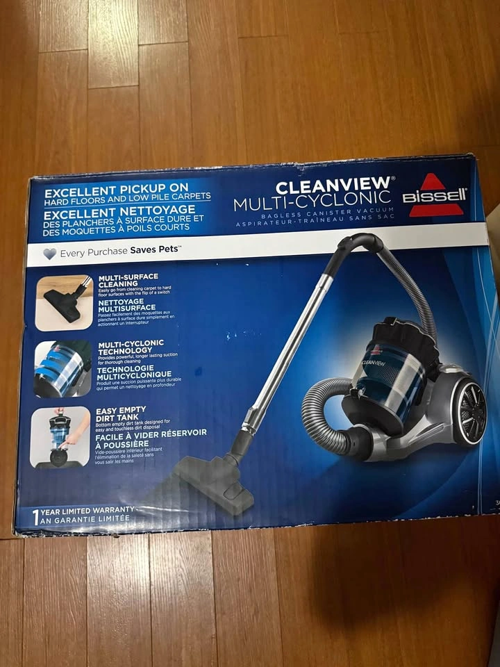 Bissell CleanView Multi-Cyclonic Bagless Canister Vacuum