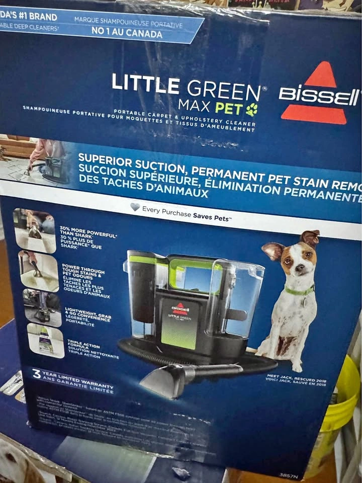 Bissell Little Green Max Pet Portable Carpet & Upholstery Cleane