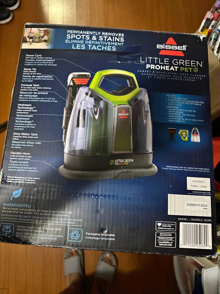 Bissell Little Green ProHeat Pet Portable Carpet Cleaner