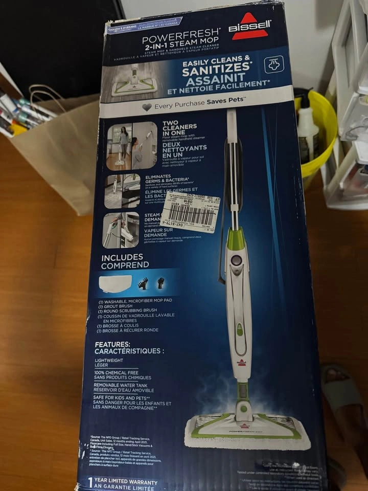 Bissell PowerFresh 2-in-1 Steam Mop & Handheld Cleaner - photo 3