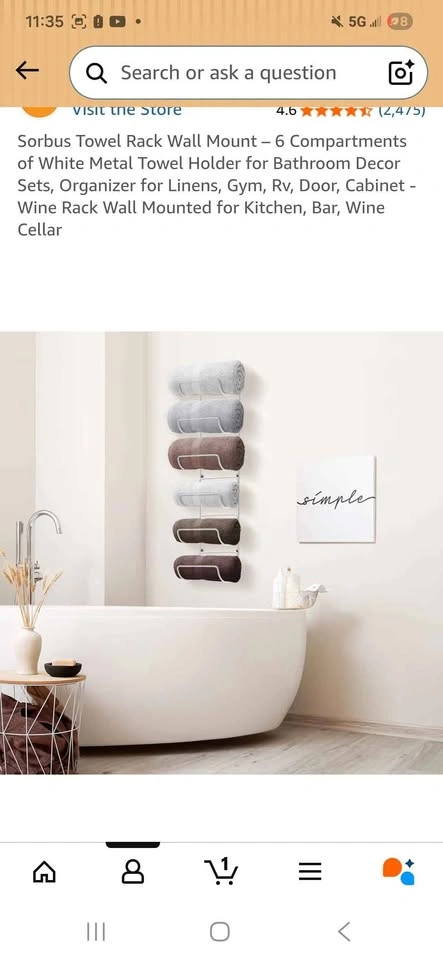 Towel Rack Wall Mount - photo 3